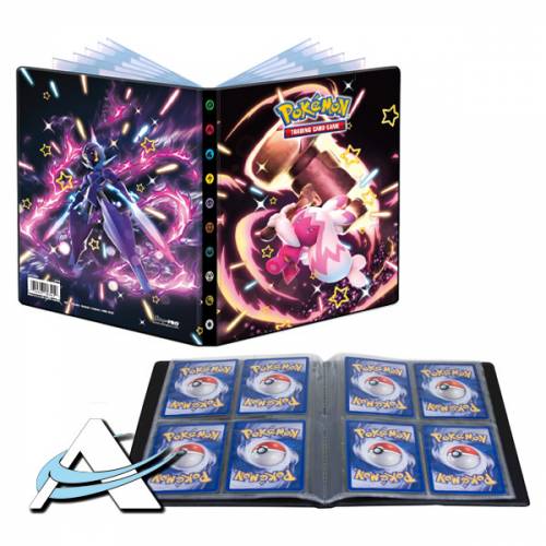 Ultra PRO Album 4 Pocket (80 Cards) - Pokémon Paldean Fates, Shiny Pikachu & Shiny Dondozo